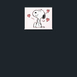 Toile cacahuètes | Coeurs de snoopy<br><div class="desc">Découvrez ce design amusant de cacahuètes avec Snoopy.</div>