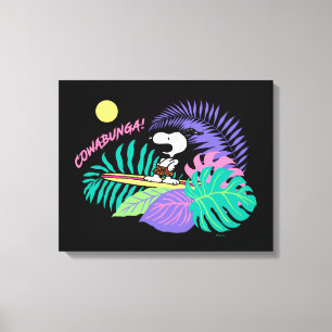 Toile cacahuètes   Cowabunga Snoopy