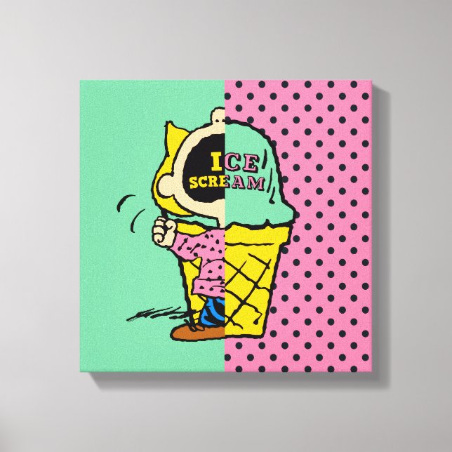 Toile cacahuètes | Crème de glace Sally demi et demi (Recto)