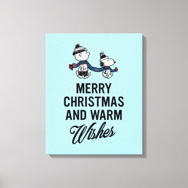 Toile cacahuètes | Joyeux Noël Snoopy & Charlie Brown (Recto)