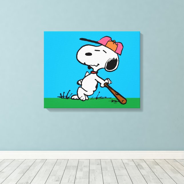 Toile cacahuètes | Snoopy at Bat (Insitu (Plancher de Bois))