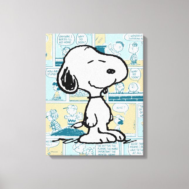 Toile cacahuètes | Snoopy Comic Motif (Recto)