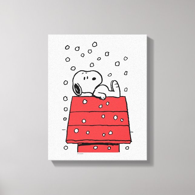 Toile cacahuètes | Snoopy Doghouse Snowflakes (Recto)