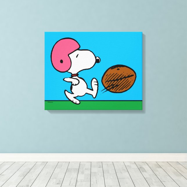 Toile cacahuètes | Snoopy Football Kicker (Insitu (Plancher de Bois))