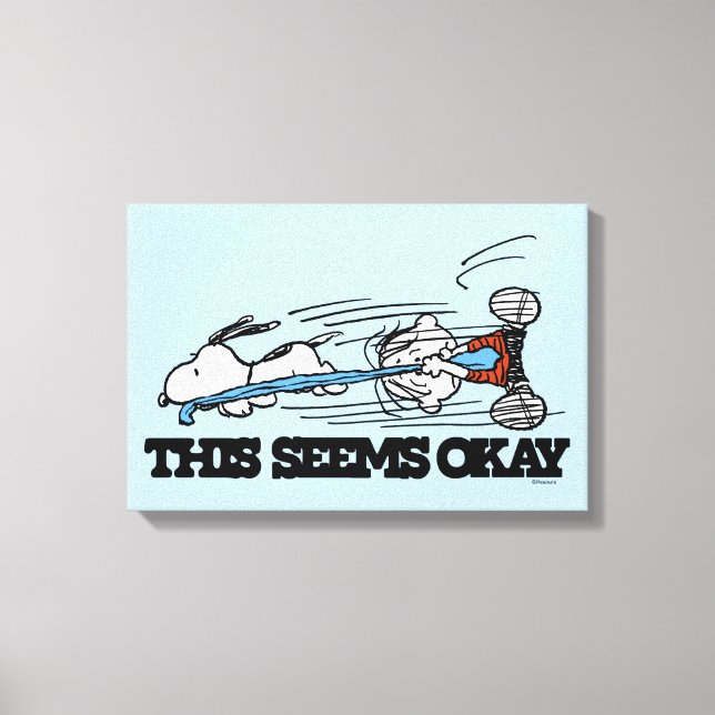 Toile cacahuètes | Snoopy & Linus (Recto)