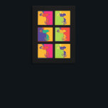 Toile cacahuètes | Snoopy Pop Art Moderne<br><div class="desc">Découvrez ce style pop art coloré Peanuts design avec Snoopy.</div>