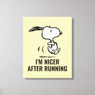 Toile cacahuètes Snoopy Running