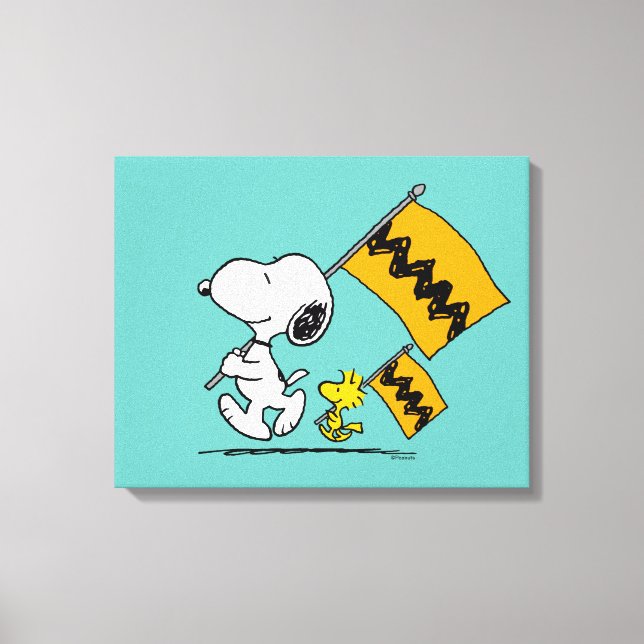 Toile cacahuètes | Snoopy & Woodstock (Recto)