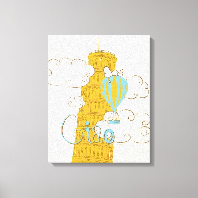 Toile cacahuètes | Snoopy & Woodstock Ciao (Recto)