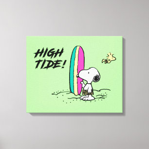 Toile cacahuètes   Snoopy & Woodstock High Tide