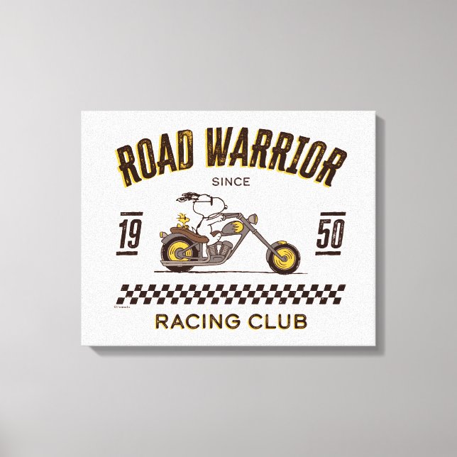 Toile cacahuètes | Snoopy & Woodstock Road Warriors (Recto)