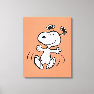 Toile cacahuètes   Une Danse Heureuse Snoopy