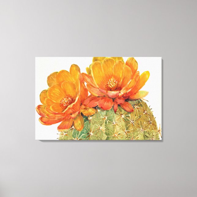 Toile Cactus Orange Blossoms (Recto)