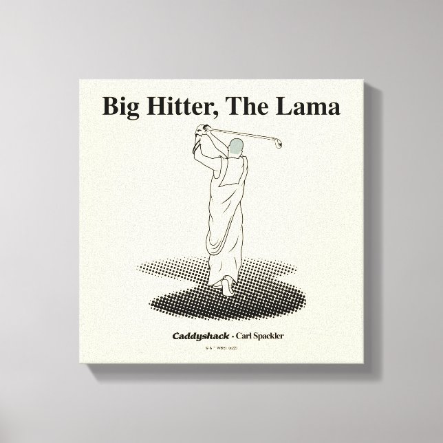 Toile Caddyshack | Big Hitter, Le Lama (Recto)