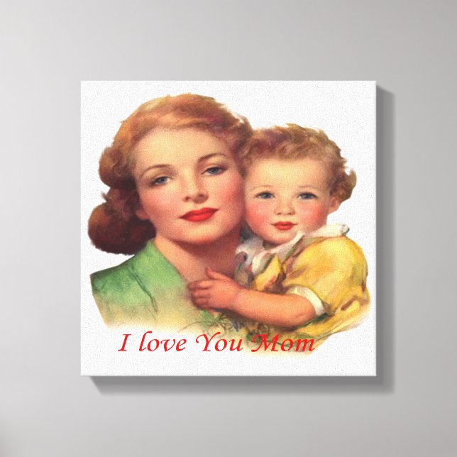 Toile Cadeau adorable pour la fête des mères (Recto)
