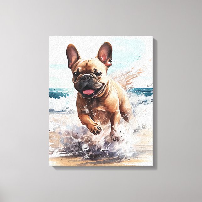 Toile Cadeau Bouledogue Français Frenchie (Recto)