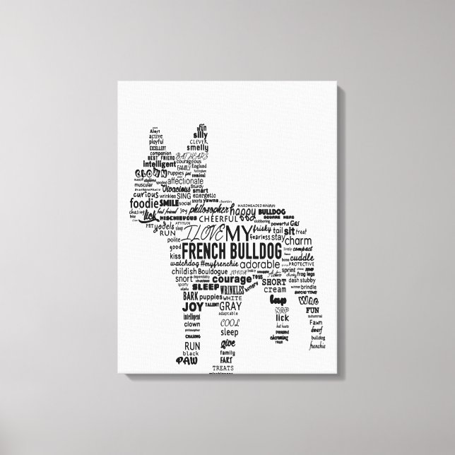 Toile Cadeau Bulldog en France (Recto)