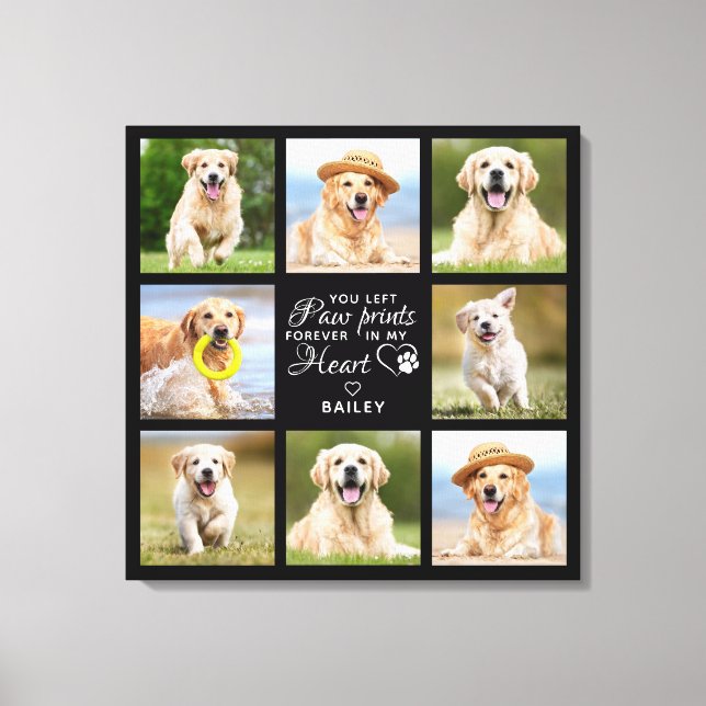 Toile Cadeau commémoratif pour animaux de compagnie pers (Recto)