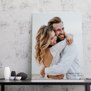 Toile Cadeau d'anniversaire de mariage Photo de mariage