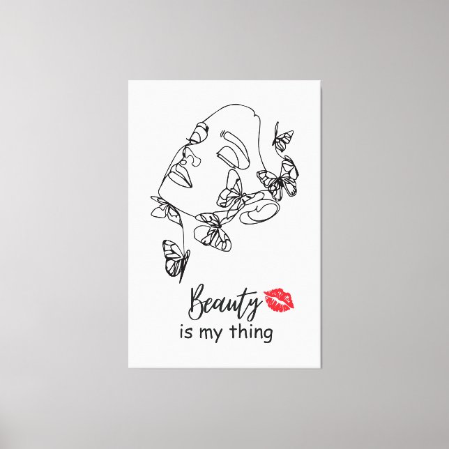 Toile Cadeau d'art mural pour artiste maquilleuse pour a (Recto)