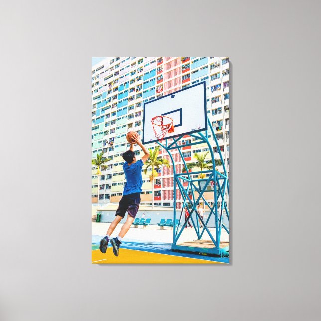 Toile Cadeau de basket-ball cool (Recto)