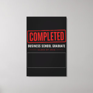 Toile Cadeau de fin d'études pour un diplômé d'une école