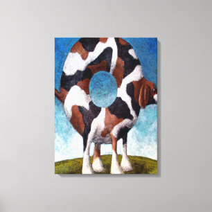 Toile Cadeau De Peinture Bagel-Beagle