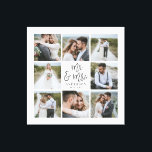 Toile Cadeau famille mariage multiphoto monogramme<br><div class="desc">Cadeau de famille mariage monogramme multi photo. Mariage idéal,  nouvelle maison,  anniversaire,  anniversaire ou cadeau de Noël. Une façon amusante de montrer toutes vos belles photos.</div>