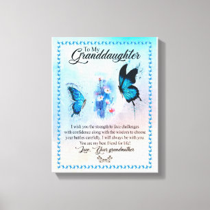 Toile Cadeau Grandgirl   Love Grand-mère Famille Groupe