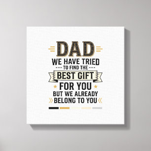 Toile Cadeau Meilleur Papa Vous Appartient Chemise Vinta