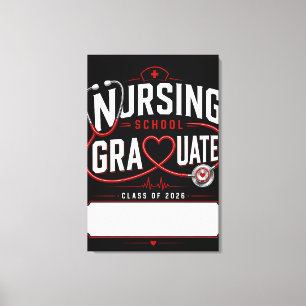 Toile Cadeau Personnalisé pour une Étudiante en Soins In