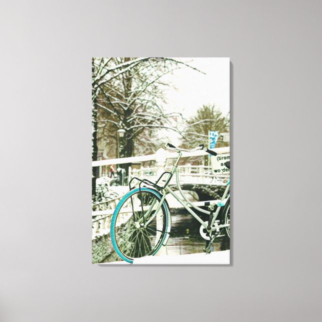 Toile Cadeau pour amoureux du vélo (Recto)