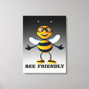 Toile Cadeaux d'abeilles amicaux, I Love Bee, Cadeaux d'