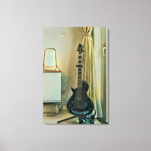 Toile Cadeaux de guitare pour papa (Recto)