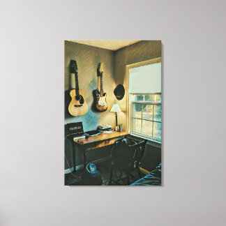 Toile Cadeaux de guitare pour petite amie