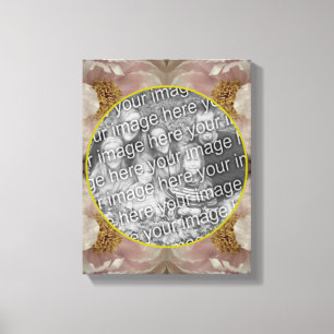 Toile Cadre de fleur de pivoine rose Créez votre propre 