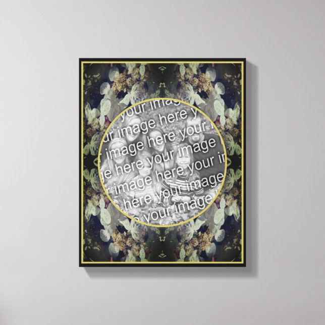 Toile Cadre de fleurs d'hortensia à capuche dentelée Cré (Recto)