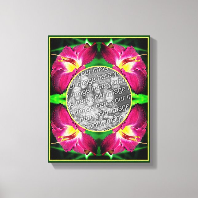 Toile Cadre de fleurs journalières Créez votre propre ph (Recto)