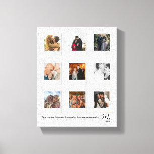 Toile Cadre personnalisé pour un collage de photos d'ann