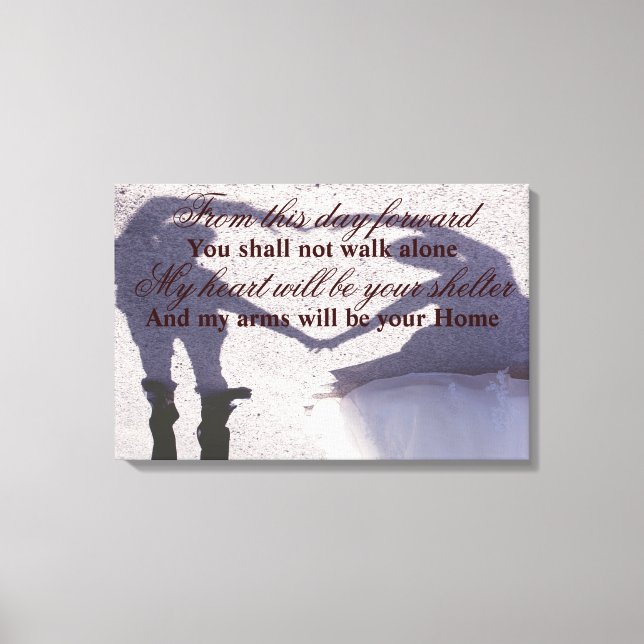 Toile Cadre photo mariage (Recto)