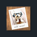 Toile Cadre photo rustique avec Instagram Carré et bois<br><div class="desc">Un design vintage et tendance avec une bordure d'image rétro que vous pouvez ajouter votre selfie ou portrait préféré d'un ami. Utilisez une photo carré pour créer un cadeau unique et personnel ou garder le chiot hipster et faire un souvenir tendance. Si vous avez besoin d'ajuster les images, cliquez sur...</div>