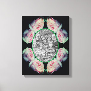 Toile Cadre rose Roses Créez votre propre photo