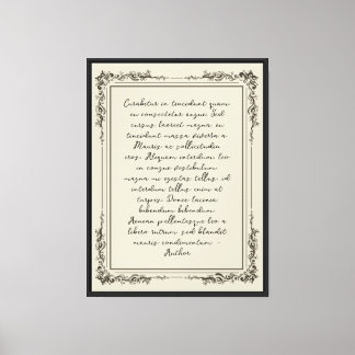 Toile Cadre vintage décoration murale avec citation pers