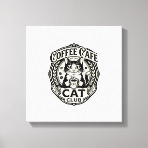 Toile Café Café Chat Drôle Chat Graphique - Café Café Ca