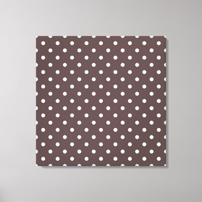 Toile Café cool moderne, pois expresso. (Recto)