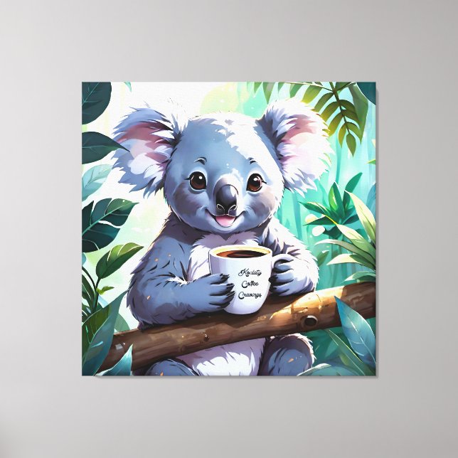 Toile Café Cosy Jungle Koala (Recto)