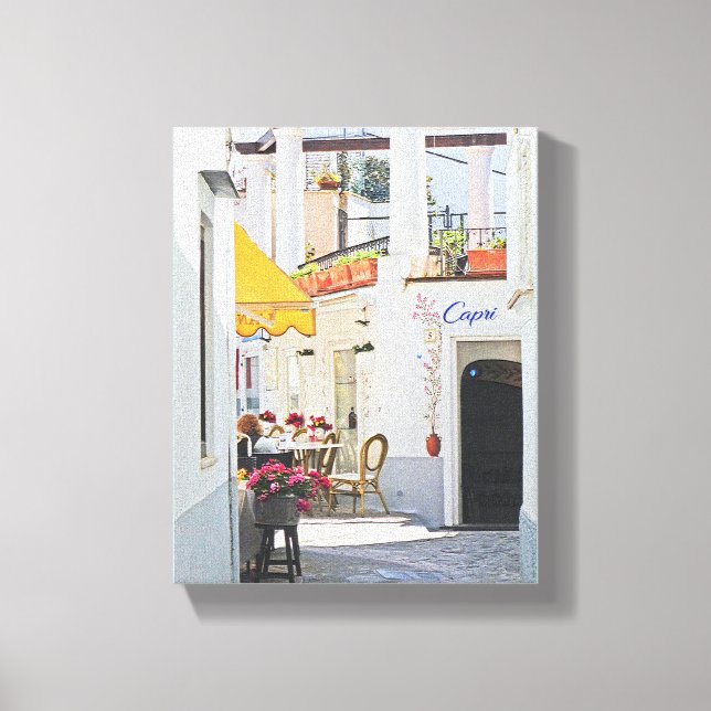 Toile Café de la rue à Capri (Recto)