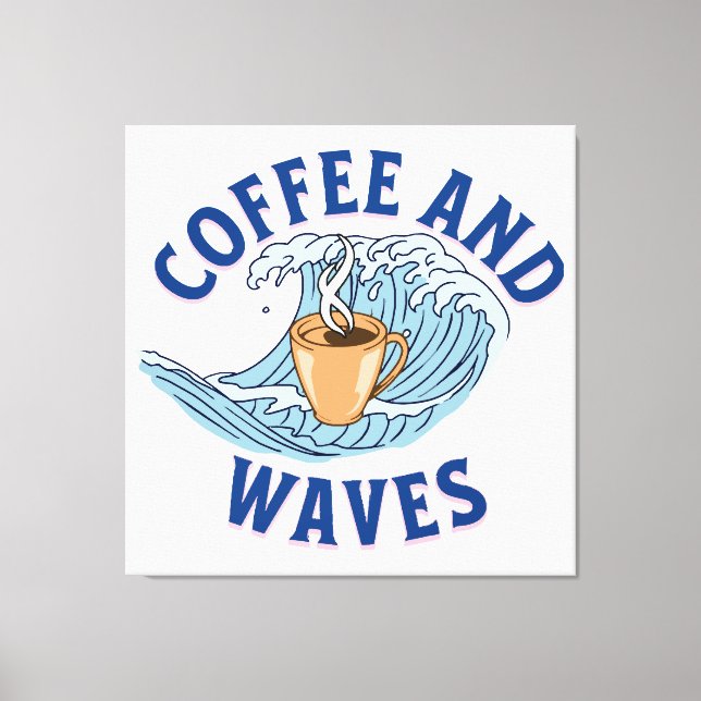 Toile Café et Vagues (Recto)