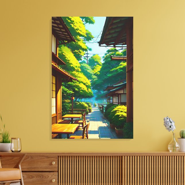 Toile Café extérieur du jardin japonais (Insitu(Salon))