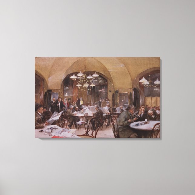 Toile Cafe Griensteidl, Vienne, 1890 (Recto)